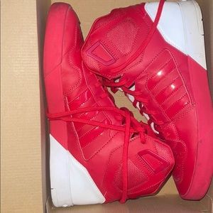 Red hightop adidas